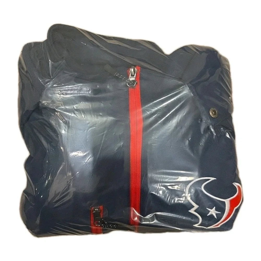 HOUSTON TEXANS 3 Layer Soft Shell Hooded Coat Embroidered Logo Size XL EXCELLENT